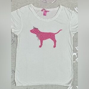 ⛔️SOLD ON Ⓜ️⛔️ RARE VS PINK BLING DOG TEE M NWOT